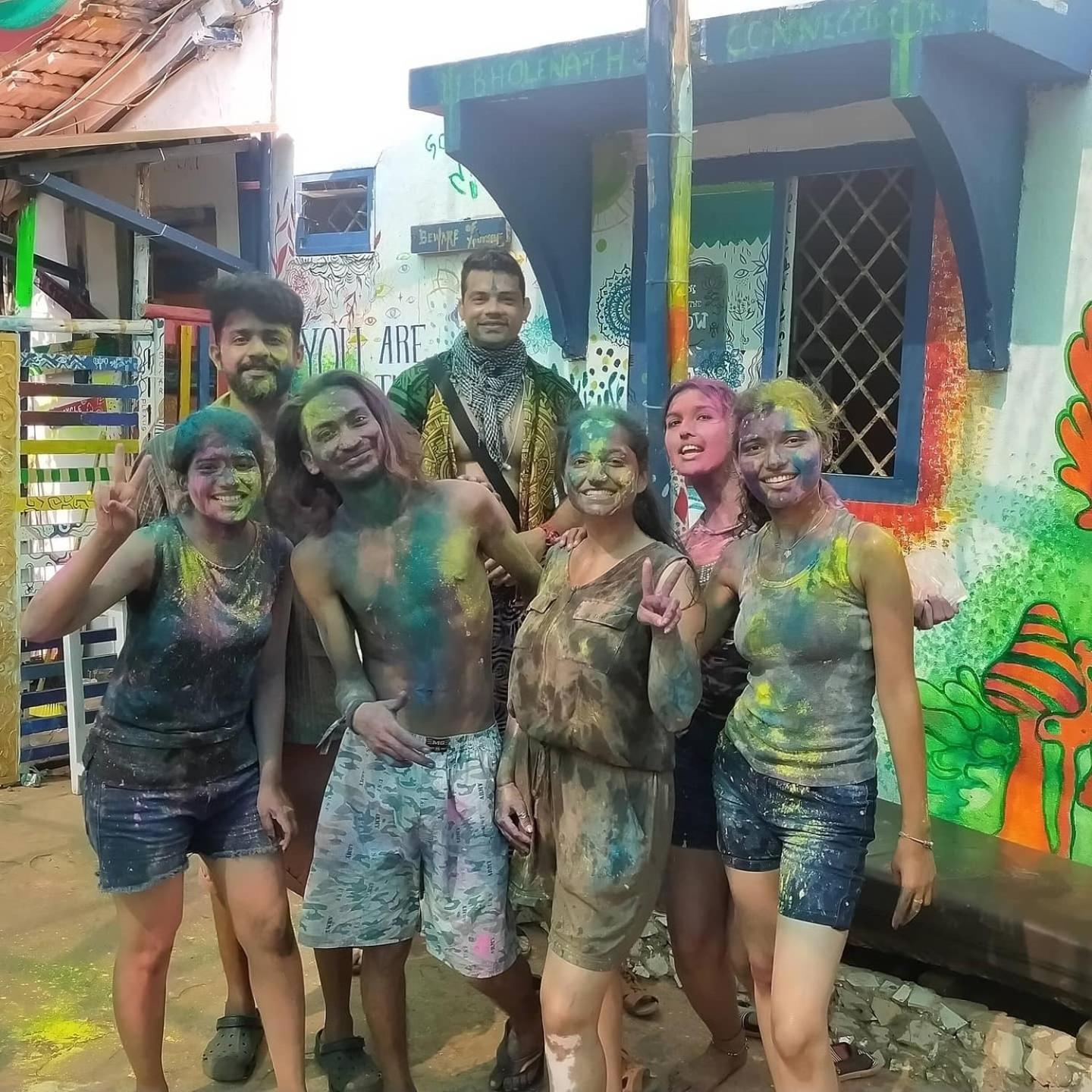 Hippie Hostel Or Goamazing Hostel Anjuna Bagian luar foto